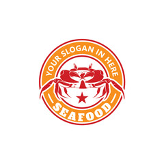 Seafood Restaurant Logo Template Design Vector