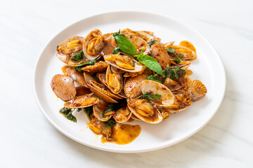Stir Fried Clams with Roasted Chilli Paste