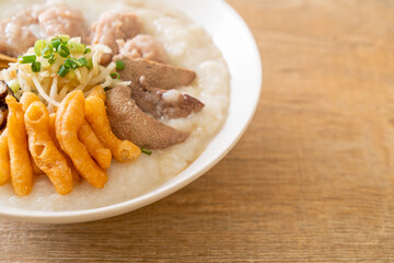 Pork Congee or Porridge with Pork
