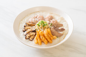 Pork Congee or Porridge with Pork