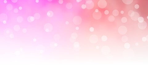 Light Blue, Red vector backdrop with circles. Colorful illustration with gradient dots in nature style. Pattern for websites, landing pages.