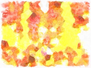 Illustration style background image Abstract patterns in various colors Watercolor painted pattern.