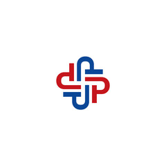 Fototapeta premium Letter P Logo Symbol Simple