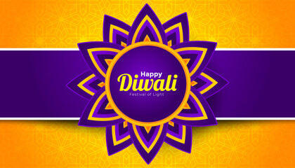 Happy Diwali Festival of Light Background