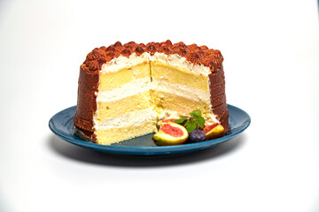 piece of cake on plate