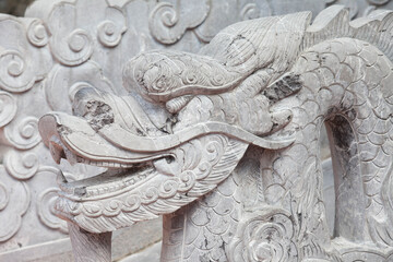 BacNinh, VietNam , The main hall The Ly Bat De Temple or Do Temple , is a temple near Hanoi of which the central section was built in 1028