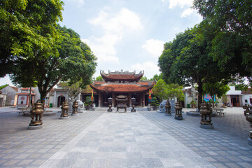 BacNinh, VietNam , The main hall The Ly Bat De Temple or Do Temple , is a temple near Hanoi of which the central section was built in 1028