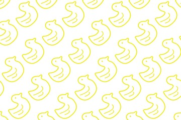 Seamles pattern with cute duck. vector illustration.