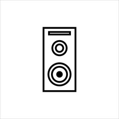 Sound speakers with outline style vector for your web design, logo, UI. illustration