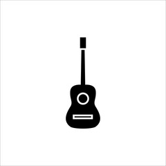 guitar icon with outline style vector for your web design, logo, UI. illustration	