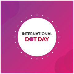 International Dot Day With Colorful Background