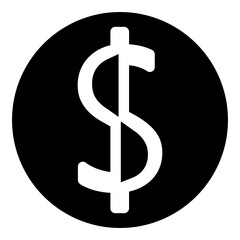 Dollar coin money icon