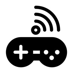 Wireless game stick icon