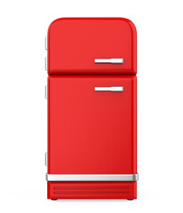 Retro Refrigerator Isolated