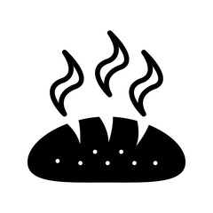 Warm bread icon