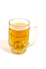 Photo mug with beer, isolate, Oktoberfest