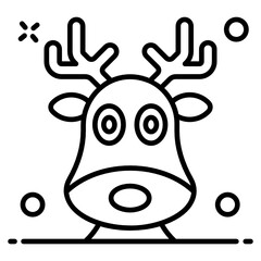 
Reindeer antlers vector, christmas animal concept 

