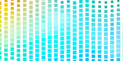 Light Blue, Yellow vector layout with lines, rectangles. Colorful illustration with gradient rectangles and squares. Pattern for websites, landing pages.