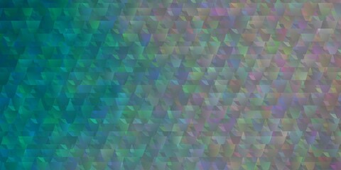 Light BLUE vector background with lines, triangles.