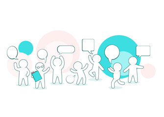 Social Network Communication  concept