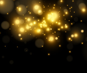 Bright beautiful star.Vector illustration of a light effect on a transparent background