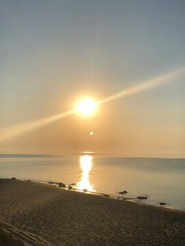 sunset on the beach