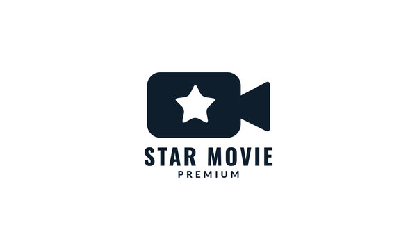 movie or film recorder with star logo design