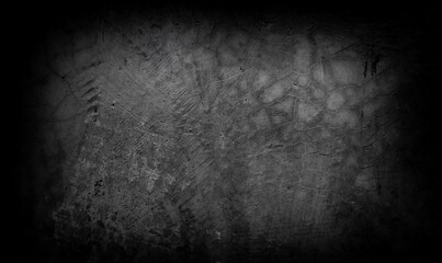 Old wall texture cement dark black gray  background abstract grey color design are light with white gradient background.