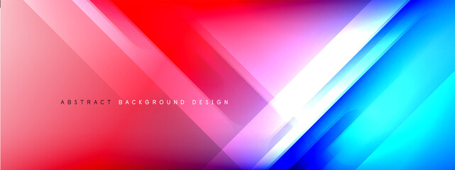 Motion concept neon shiny lines on liquid color gradients abstract backgrounds. Dynamic shadows and lights templates for text