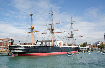 HMS Warrior viewed from the sea