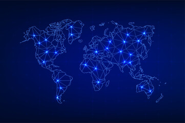 Fototapeta na wymiar Technology image of globe