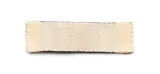 Clothes label on white background