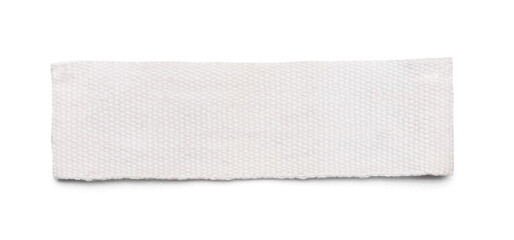 Clothes label on white background