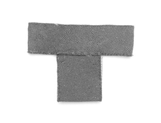 Clothes label on white background