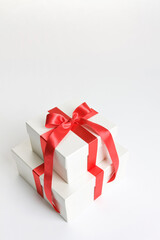 gift box with red ribbon
