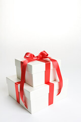 gift box with red ribbon