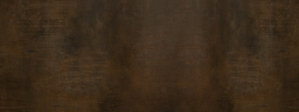 Grunge rusty dark metal stone background texture banner panorama	