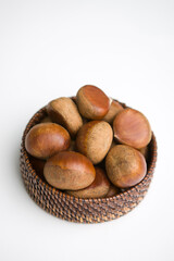 chestnuts in basket