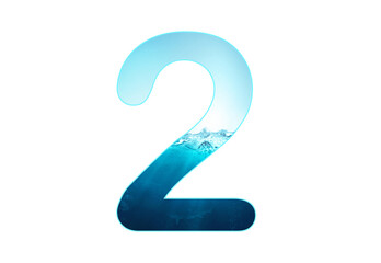 number 2 of water alphabet