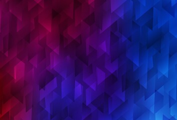 Obraz premium Dark Blue, Red vector pattern in square style.