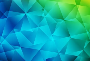 Light Blue, Green vector polygonal template.