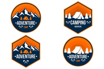 adventure camping vintage logo