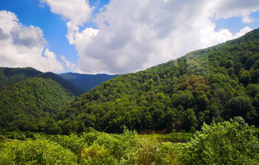 Beautiful mountains in the Caucasus.