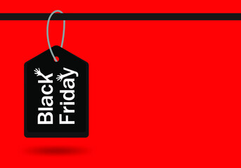 Black Friday sales tag.