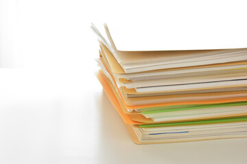 Documents on a desk