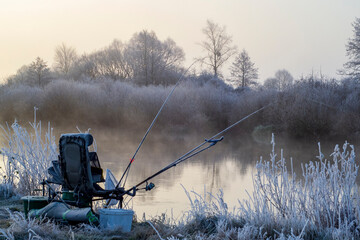 winter feeder fishing