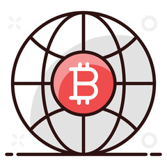 
Icon design of bitcoin world, vector of bitcoin business 
