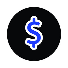dollar sign isolated. dollar icon for your web site design, logo, app, UI. flat style. dollar symbol. us dollar sign.