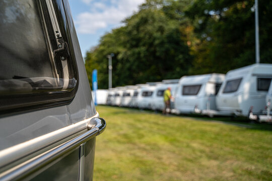 Camping Motorhomes. Recreational Vehicles Selling. Caravaning Industry.