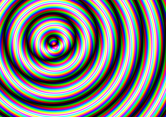 サイケデリックな細い渦模様の背景